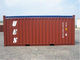 Το κόκκινο από δεύτερο χέρι 20ft ανοίγει το τοπ εμπορευματοκιβώτιο για θαλάσσιο και χερσαία μεταφορά προμηθευτής