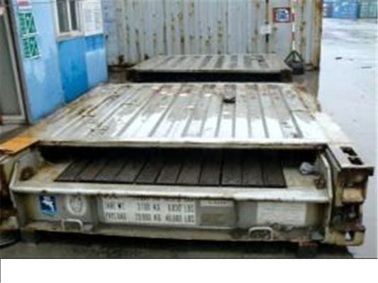 Κίνα Επίπεδο επίπεδο ράφι εμπορευματοκιβωτίων διεθνών προτύπων μεταφορικών κιβωτίων ραφιών 20 πόδι προμηθευτής